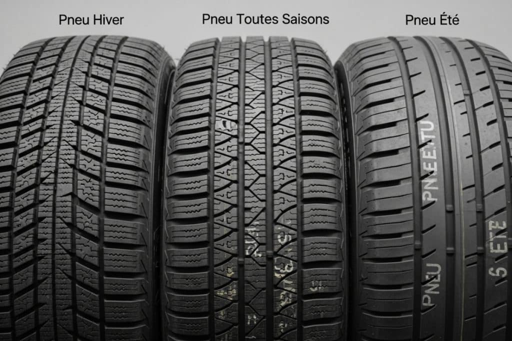 Bande de roulement pneu été, pneu hiver, pneu 4 saisons