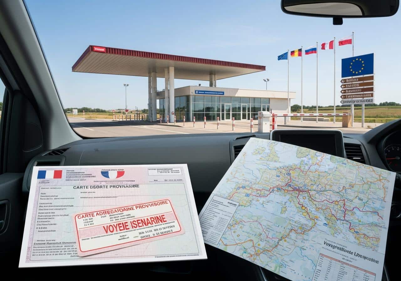 peut on circuler à l'étranger avec une carte grise provisoire​