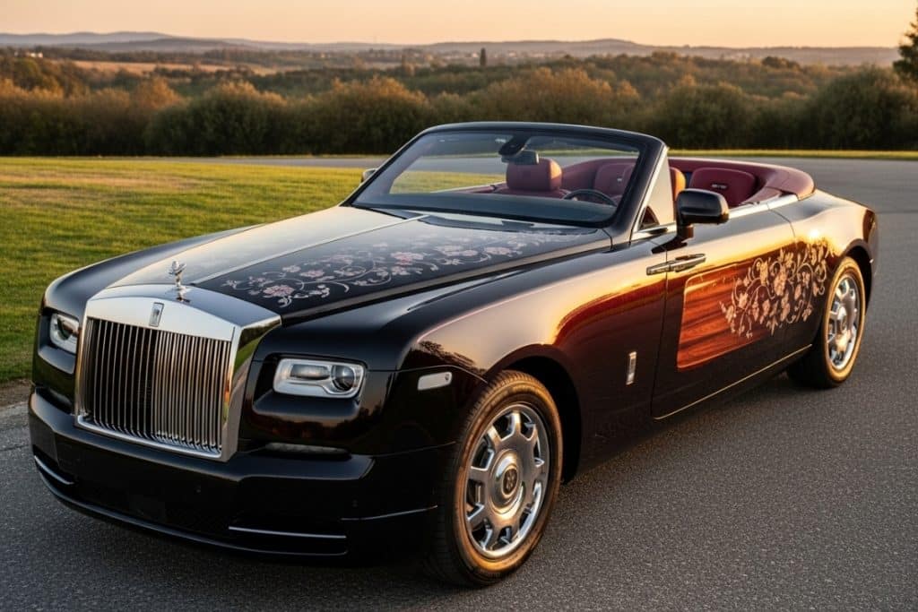 rolls royce la rose noire droptail cabriolet luxe
