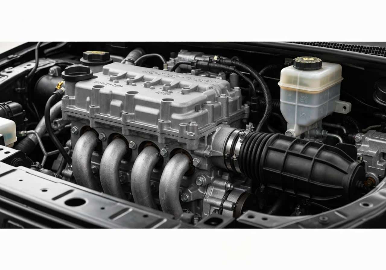 Moteur diesel Renault 1.5 dCi vue rapprochée compartiment