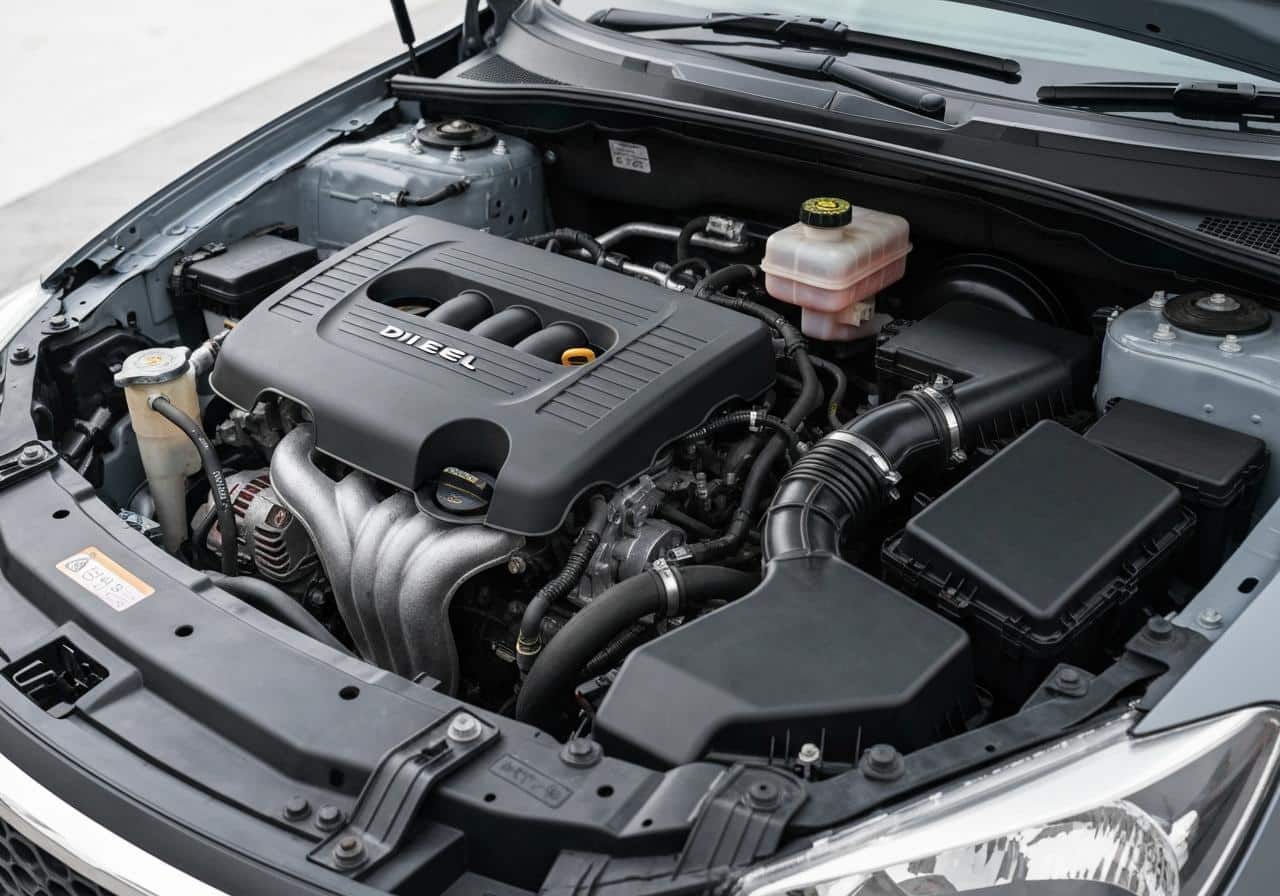 Moteur diesel Renault Kadjar vue rapprochée compartiment