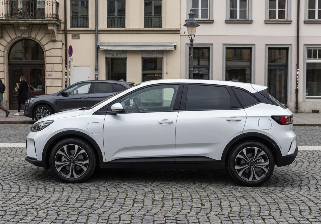 SUV compact électrique chinois stationnement urbain