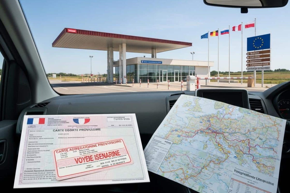 peut on circuler à l'étranger avec une carte grise provisoire​