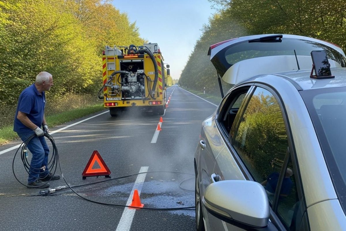 triangle de remorquage sans chauffeur